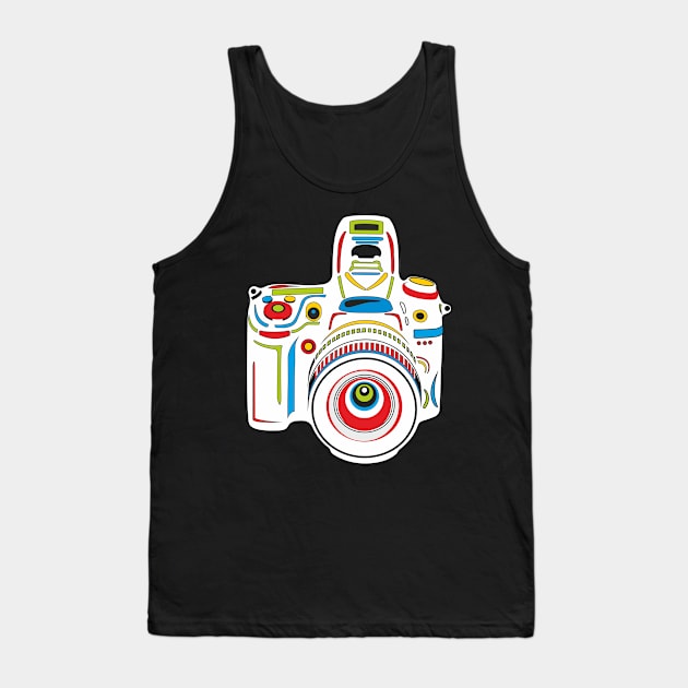 Rainbow Camera Tank Top by XOOXOO